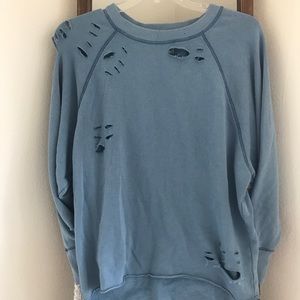 Aerie Distressed Boyfriend Crewneck